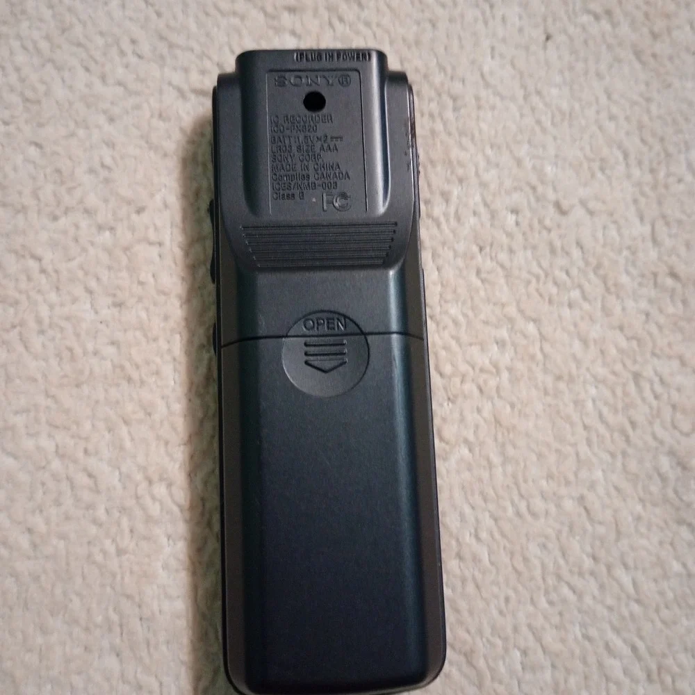 Sony ICD-PX820 Digital Voice IC Recorder Handheld Black Portable Dictaphone